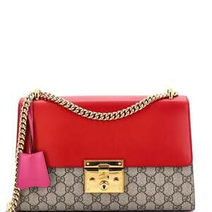Gucci Padlock Shoulder Bag Gg Coated #239607G13B